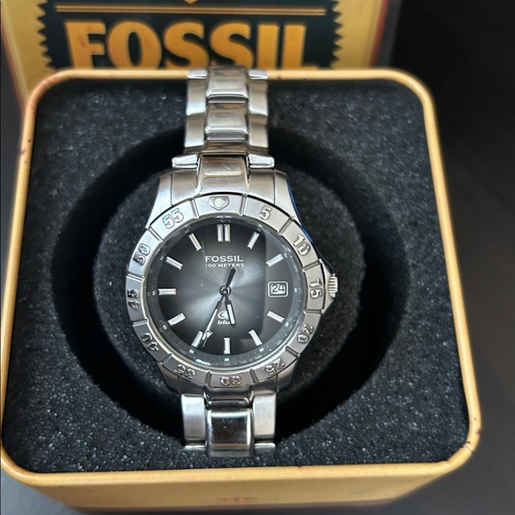 Fossil Classic Silver-Tone Men's Watch - Picture 1 of 5